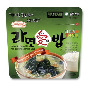 이지밥 라면애밥 쇠고기미역국, 110g, 1개