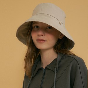 리올그 여성용 POD LOGO COTTON BUCKET HAT