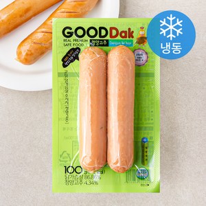 굳닭 닭가슴살 소시지 청양고추 (냉동), 100g, 1개