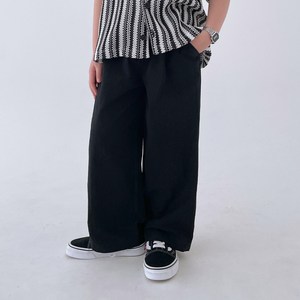 베리클로젯 남아용 미니멀 린넨 와이드 팬츠