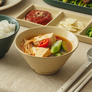 네오플램 국산 피카 도자기 대접, 샌드베이지, 1개