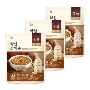 본죽 약선삼계죽, 330g, 3개