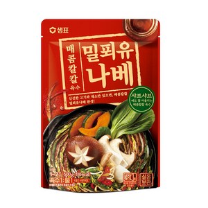 샘표 매콤칼칼 밀푀유나베 육수, 500g, 1개