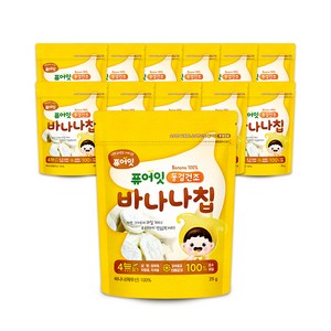 퓨어잇 동결건조 바나나칩, 25g, 12개