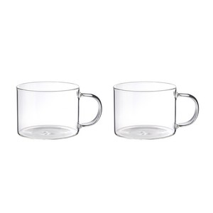 삼호유리 내열유리 카페 손잡이 유리 머그컵 500ml mug cup-7, 2개