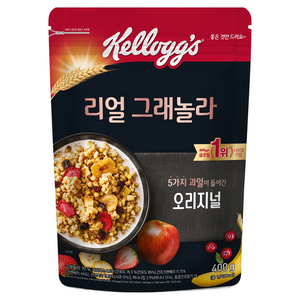 켈로그 리얼 그래놀라 오리지널 시리얼, 400g, 1개