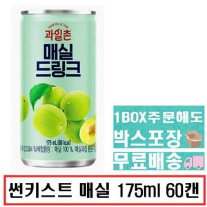 [달담박스]해태 썬키스트 매실 175ml 60캔, 60개