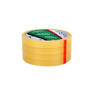 금성 투명 OPP 테이프1cm(4개입), 박스1cm(1박스*50봉)
