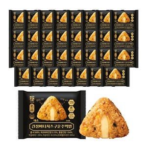 까박 태송 간장버터치즈 구운 주먹밥 냉동 국내산쌀 삼각김밥, 100g, 32개