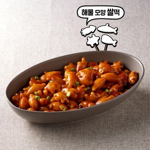 굿푸드365 짜장맛 즉석떡볶이 고래 상어 거북이 오징어 모양 쌀떡볶이 떡 346g, 2개, 692g