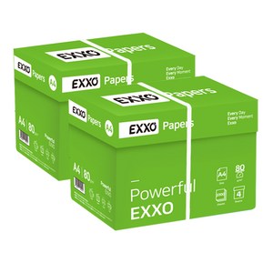 [엑소] (EXXO) A4 복사용지(A4용지) 80g 2BOX(4000매), 4000개