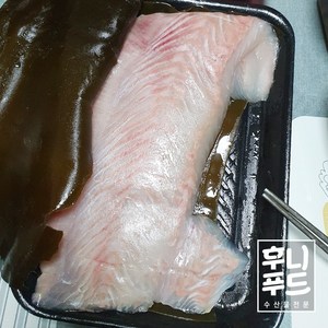 곤부지메 활 광어필렛 한마리 1k / 2k 완도광어 청주코팅 다시마 숙성, 1kg, 매운탕세트 구매안함, 1개