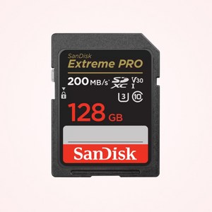 샌디스크 에스티원테크 공식인증 제품 SD메모리카드 SDHC Extreme Pro 익스트림 프로 UHS-I SDXXD, 128GB, 1개