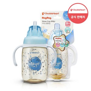 더블하트 마그마그 PPSU 빨대컵 프린스(9 개월~), 프린스, 6개, 270ml