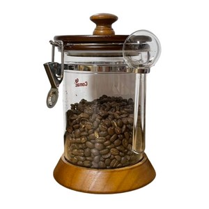 코맥 나무아크릴밀폐용기 750ml, 혼합 색상, 1개