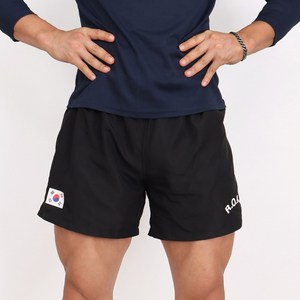 쿨스포츠 태극기 로카프 ROKAF 반바지 운동 헬스 팬츠