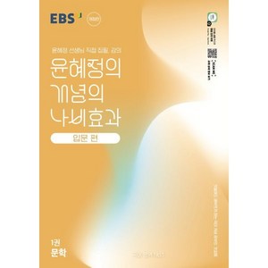 EBS 윤혜정의 개념의 나비효과 입문 편 1권 문학 (2025년) : 첫술에도 배부르게 하는 국어 개념 공부의 첫걸음, 국어영역