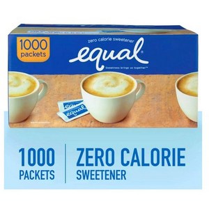 이퀄 제로 칼로리 아스파탐 스위트너 1000포켓 - Equal Aspartame, 1g, 1000개