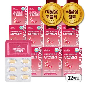 뉴트리너스 식물성 멜라토닌 함유 우먼멜라, 12박스, 30정
