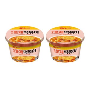 죠스 떡볶이 로제 간편조리 컵떡볶이, 2개, 143g