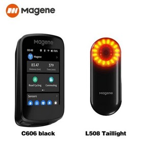 속도계내비게이션 MaGene C606 스마트 GPS 자전거 컴퓨, C606및L508