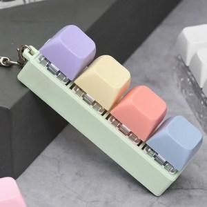 밸류마인드 키보드 키캡 키링 딸깍이 감성 열쇠고리, 캔디