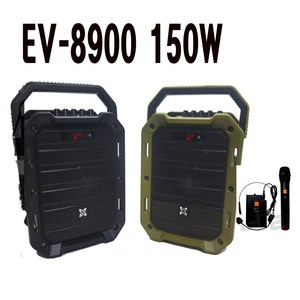 EV-8900 150w 강의용앰프 마이크2 가방, 핸드+헤드+가방