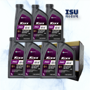 이수상사 그랜저 3.0/3.3가솔린 킥스 엔진오일세트 6리터/7리터, 7L, 5w30, 1세트
