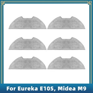 호환 로봇 진공 교체 교체용 걸레 천 Eueka Nee10s E10S / Midea M9 ETA Auum PRO 6241, [02] Gay 6PCS, 1개, 02 Gay 6PCS