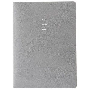 바이풀디자인 2024년 생각보관함 슬림 A4 주간 다이어리, 차콜 그레이, 1개