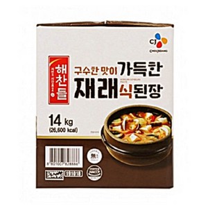 해찬들 가득한 재래식된장, 14kg, 1개