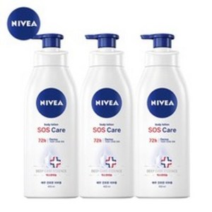 니베아 SOS 케어 바디로션, 400ml, 3개