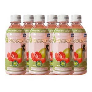 저온 핑크 자몽 주스, 6개, 350ml