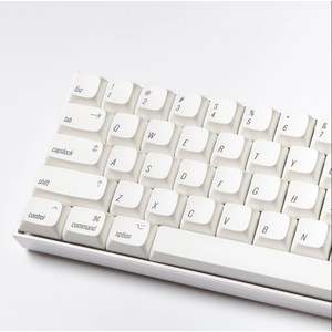 [스마트박스]기계식 키보드 한글 키캡 미니멀리스트 XDA 심플 스타일 61 64 68 84 87 98 104 독거미 키보드 앱코 키보드 등 적용 가능 PBT 열승화, 화이트, 127키