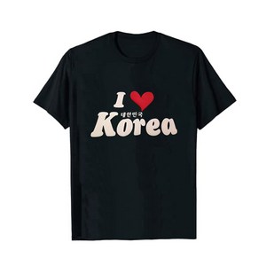 나누리 한국관광기념 단체티 외국인선물 아이러브코리아 반소매 티셔츠