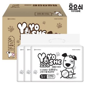 오너클랜 [요요쉬] 대용량 애견기저귀 여아용 5단계 90매 (30매 X 3P), 3개