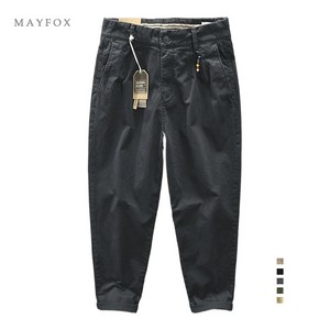 Mayfox 남자 기모 배기팬츠 겨울 긴바지 와이드 캐주얼 팬츠