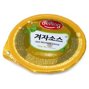 푸드올마켓_ 델링 일회용 겨자소스 한박스(30g x 100ea), 100개, 30g