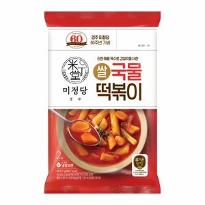 CJ 즐거운동행 미정당 밀 국물 떡볶이, 8개, 401.2g