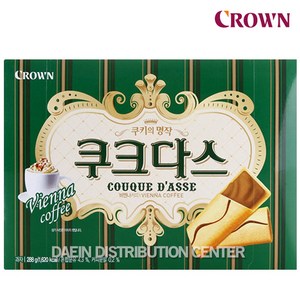 크라운 쿠크다스 비엔나커피 289gX1개 대용량 과자, 3개, 289g