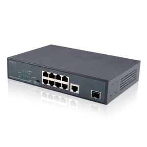 NEXT POE308SFP-TP 8포트 PoE 100Mbps 스위칭허브 1포트 업링크 SFP, 1개