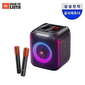 삼성공식파트너 JBL PARTYBOX ENCORE 파티박스 앙코르 블루투스스피커 무선마이크2개 100W 출력, 블랙, 파티박스앙코르