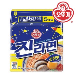 오뚜기 진라면 순한맛 120g, 5개