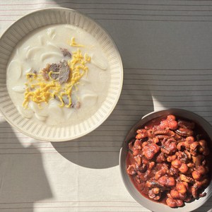 밥라벨 기획 쭈꾸미볶음340g 3팩 + 한우사골육수500g 3팩
