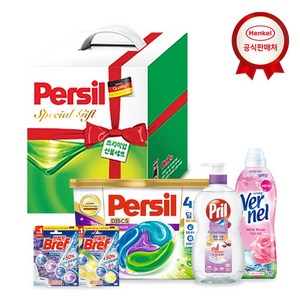 헨켈 선물세트 퍼실 디스크 박스1팩+버넬0.9L+프릴700ml+브레프1p 2개, [선물세트] 퍼실 디스크 박스1팩+, 버넬0.9L+프릴750ml+브레프1p 2개