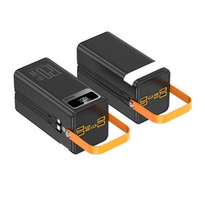 KDNC 고속충전 대용량 보조배터리 60000mAh PD 120W 고속충전 보조배터리 잔량표시, 블랙, 30000mAh