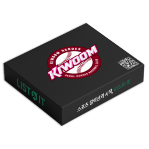 SCC 야구 KBO 랜덤 박스 17+1장 기아 엘지 삼성 팀 카드, 키움 히어로즈, 1개