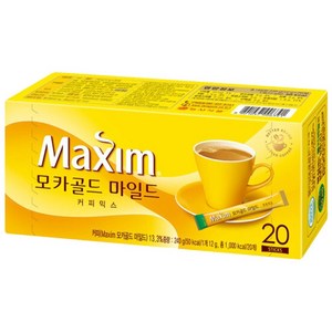 맥심 모카골드 커피믹스 20T, 1개, 단일품목, 12g, 20개입