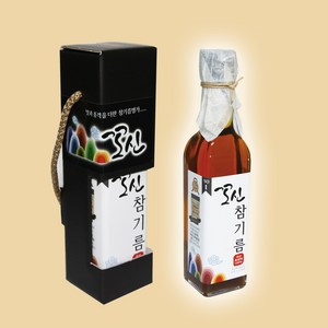 국산 - 꼬신 통참깨100% 참기름180ml 고급선물세트, 국산고급 - 참기름180ml, 180ml, 1개