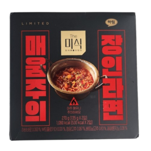 더미식 매움주의 장인라면 270g(135g x 2개), 1개